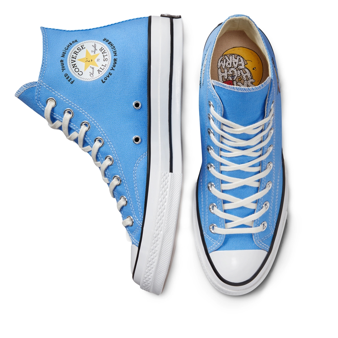 海外発売！Sky High Farm Workwear x CONVERSE CHUCK 70 HI “Sky Blue” (スカイハイ ファーム ワークウェア コンバース チャック 70 ハイ “スカイブルー”)