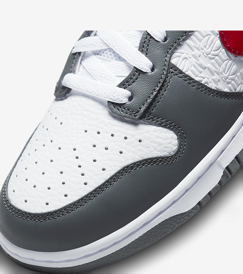 2022年 発売予定！ナイキ ダンク ハイ “フープスロゴ/ホワイト/グレー/レッド” (NIKE DUNK HIGH “Hoops Logo/White/Grey/Red”) [FD0668-001]