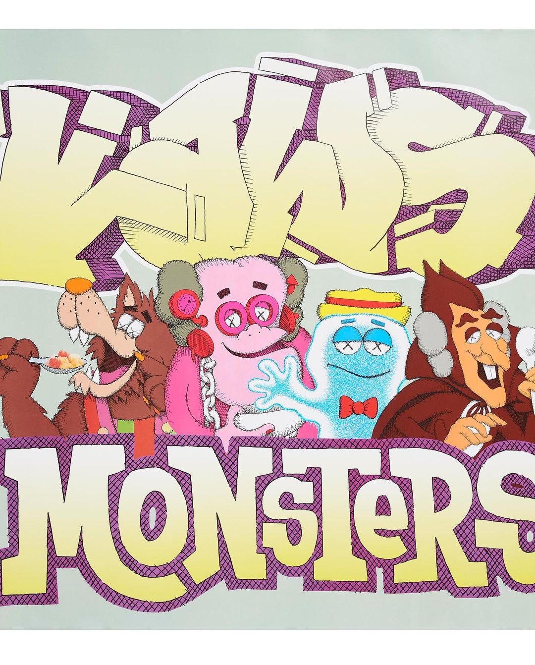 KAWS x General Mills Monsters Cereal collaborationが海外10/11 (10/12 01:00) 発売 (カウズ ジェネラル・ミルズ ジェイダトイズ)