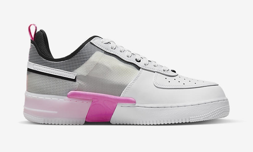 2022年 発売予定！ナイキ エア フォース 1 リアクト ロー “ホワイト/ピンク/ブラック” (NIKE AIR FORCE 1 REACT LOW “White/Pink/Black”) [DV0808-100]