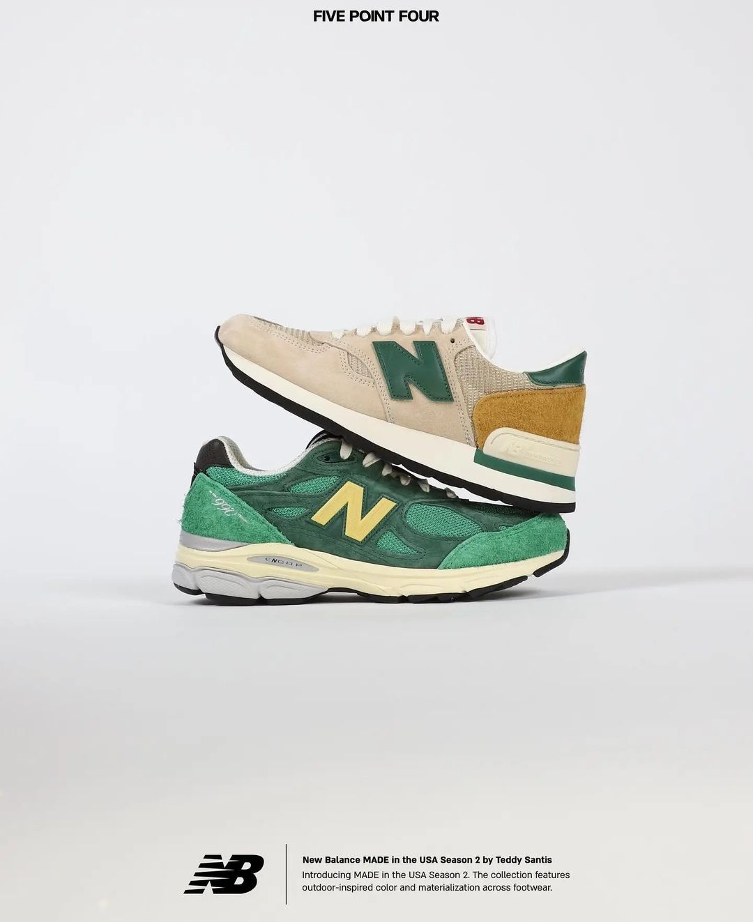 国内 1/26 発売】New Balance M990 TG1 “Beige/Green” Made in USA ...