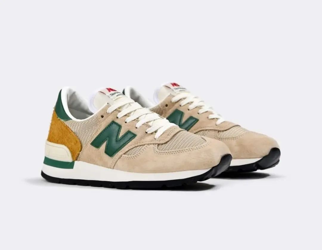 国内 1/26 発売】New Balance M990 TG1 “Beige/Green” Made in USA ...