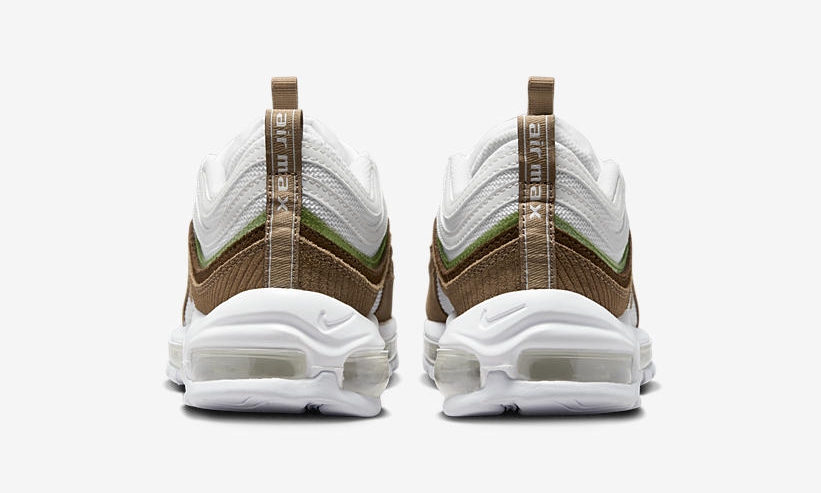 【国内 10/30 発売】ナイキ ウィメンズ エア マックス 97 SE “ホワイト/ブラウンコーデュロイ” (NIKE WMNS AIR MAX 97 SE “White/Brown Corduroy”) [DZ5377-121]