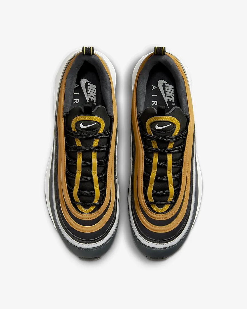 【国内 10/31 発売】ナイキ エア マックス 97 “ブラック/ユニバーシティゴールド” (NIKE AIR MAX 97 “Black/University Gold”) [DX0754-002]