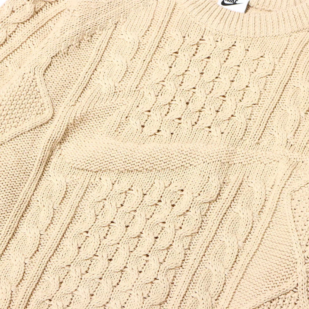 ケーブルニットセーター「AS M NL CABLE KNIT SWEATER LS」がナイキから10/22 発売 (NIKE) [DQ5177-010/DQ5177-206]