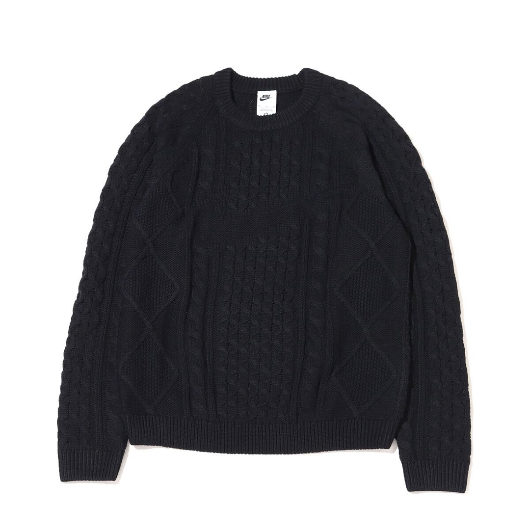 ケーブルニットセーター「AS M NL CABLE KNIT SWEATER LS」がナイキから10/22 発売 (NIKE) [DQ5177-010/DQ5177-206]