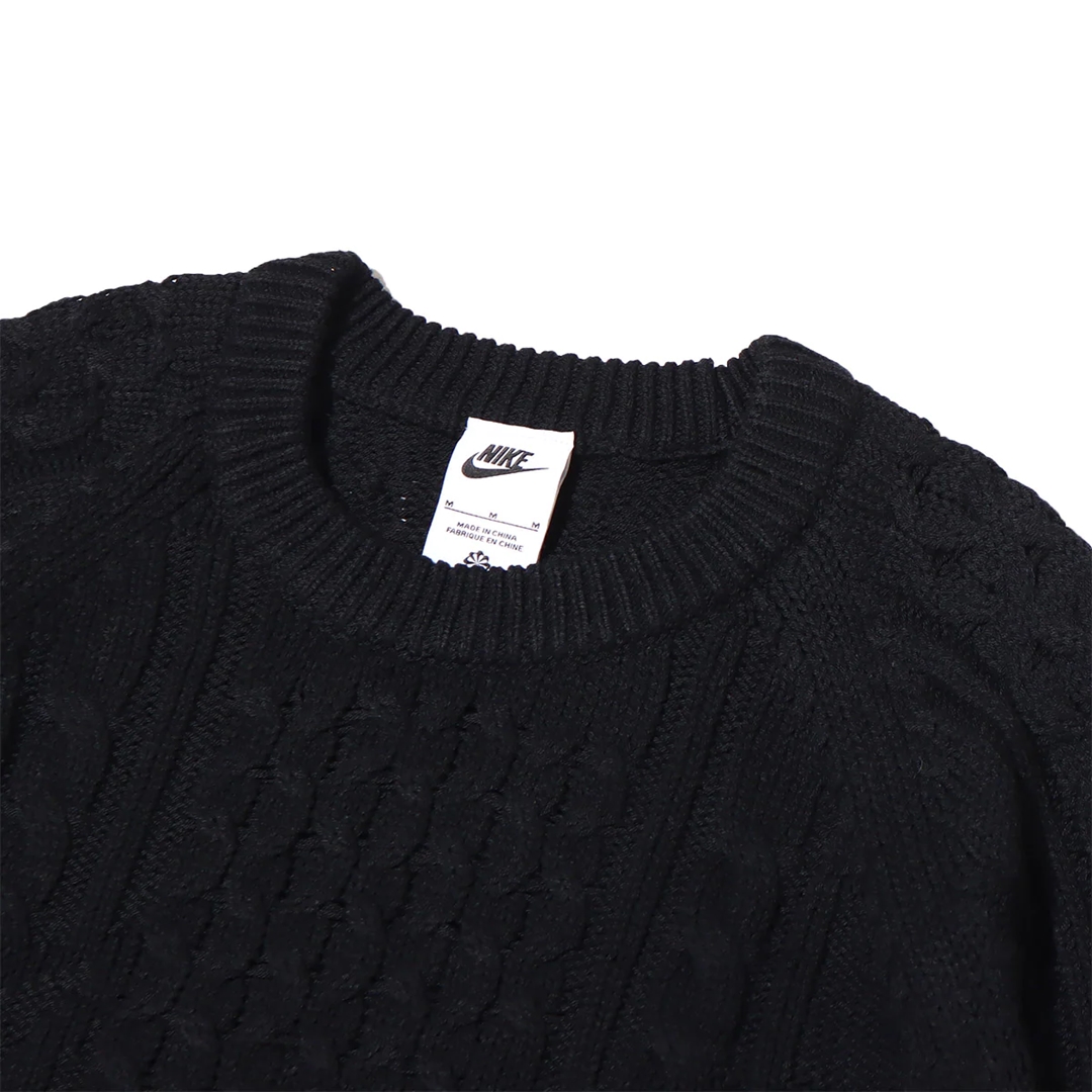 ケーブルニットセーター「AS M NL CABLE KNIT SWEATER LS」がナイキから10/22 発売 (NIKE) [DQ5177-010/DQ5177-206]