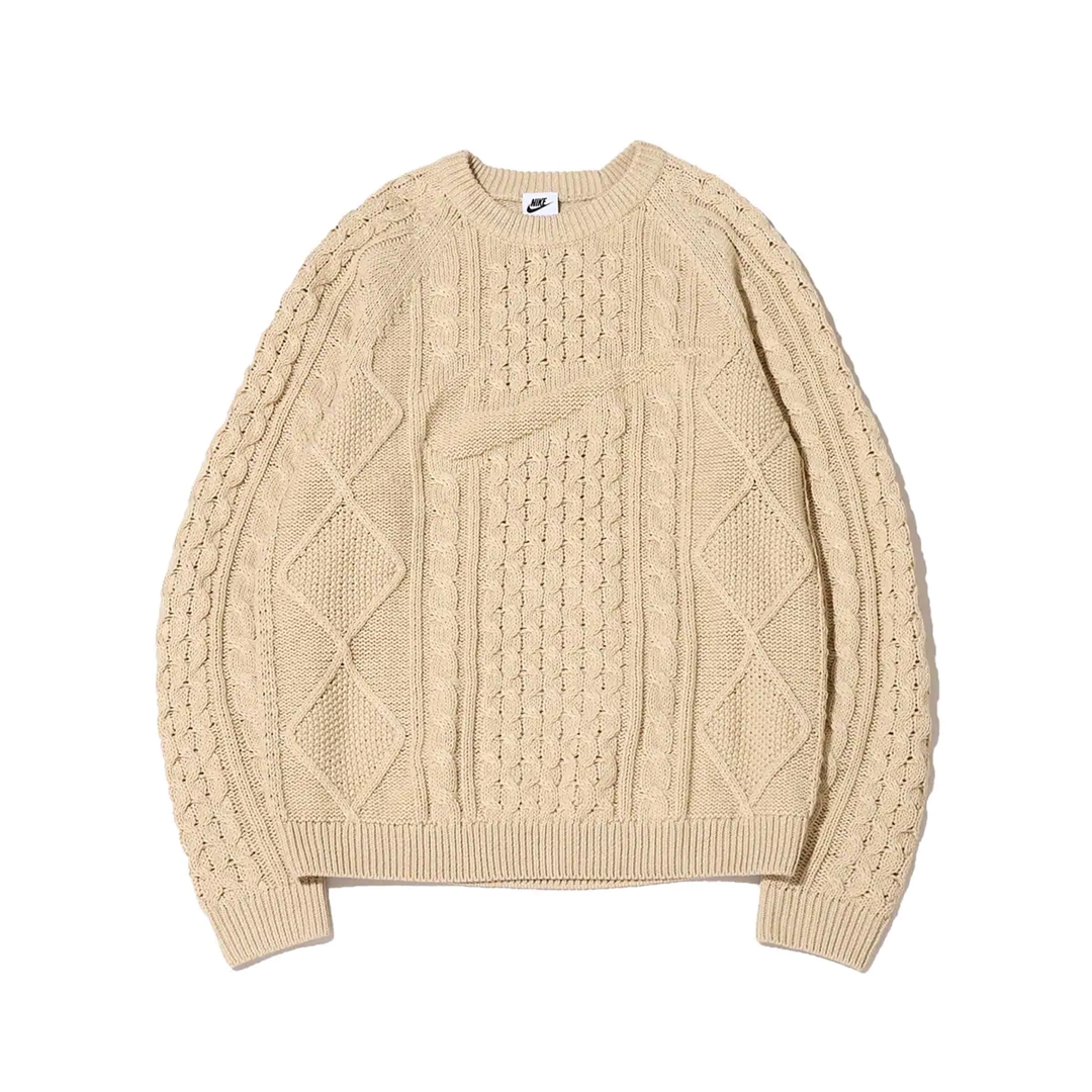 ケーブルニットセーター「AS M NL CABLE KNIT SWEATER LS」がナイキから10/22 発売 (NIKE) [DQ5177-010/DQ5177-206]