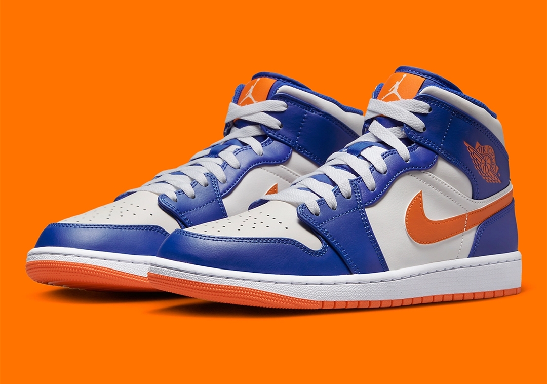 海外 1/31 発売予定！ナイキ エア ジョーダン 1 ミッド “ニックス/オレンジ/ロイヤル” (NIKE AIR JORDAN 1 MID “Knicks/Orange/Royal”) [FD1029-400]