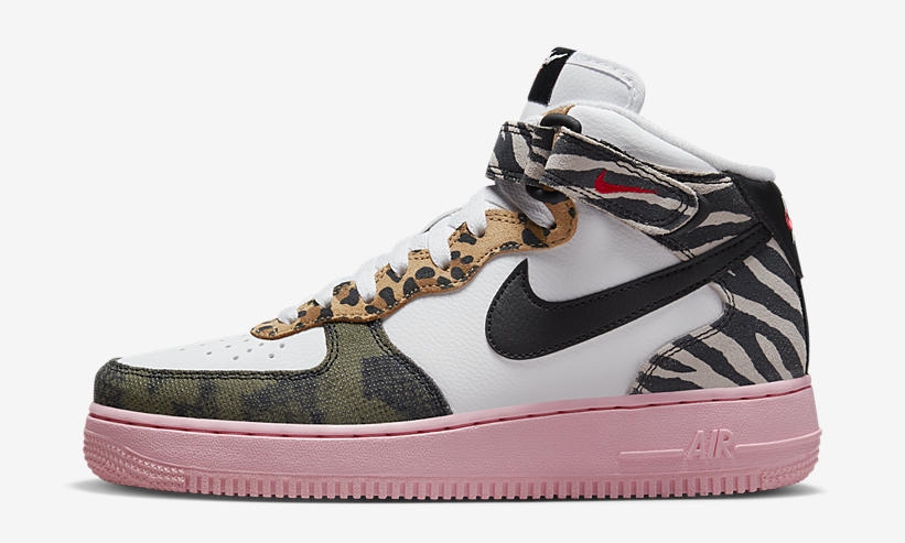 2022年 発売予定！ナイキ エア フォース 1 ミッド “アニマル/ホワイト/ブラック” (NIKE AIR FORCE 1 MID “Animal/White/Black”) [DZ4841-100]