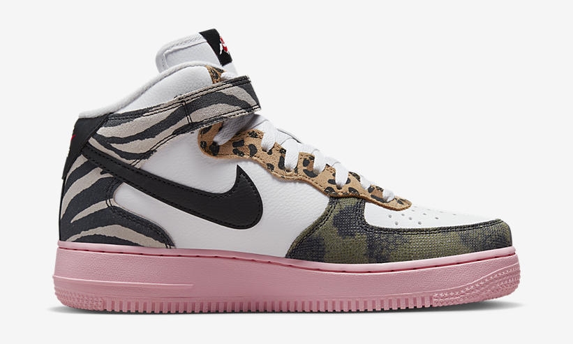 2022年 発売予定！ナイキ エア フォース 1 ミッド “アニマル/ホワイト/ブラック” (NIKE AIR FORCE 1 MID “Animal/White/Black”) [DZ4841-100]