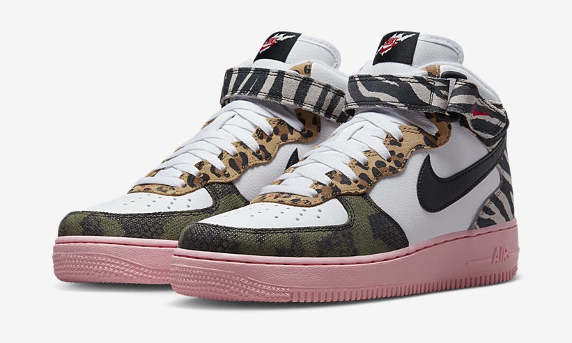 2022年 発売予定！ナイキ エア フォース 1 ミッド “アニマル/ホワイト/ブラック” (NIKE AIR FORCE 1 MID “Animal/White/Black”) [DZ4841-100]