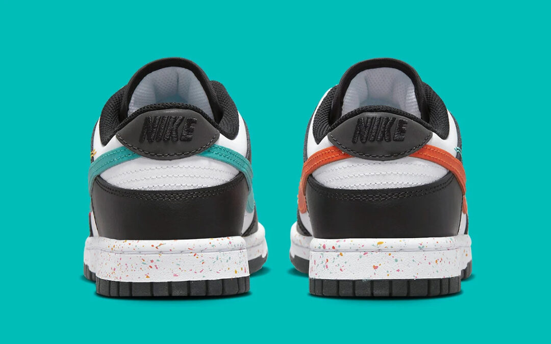 海外 1/18 発売予定！ナイキ ダンク ロー “マルチカラー スウッシュ/ホワイト/ブラック” (NIKE DUNK LOW “Multi-Color Swoosh/White/Black”) [FD4623-131]