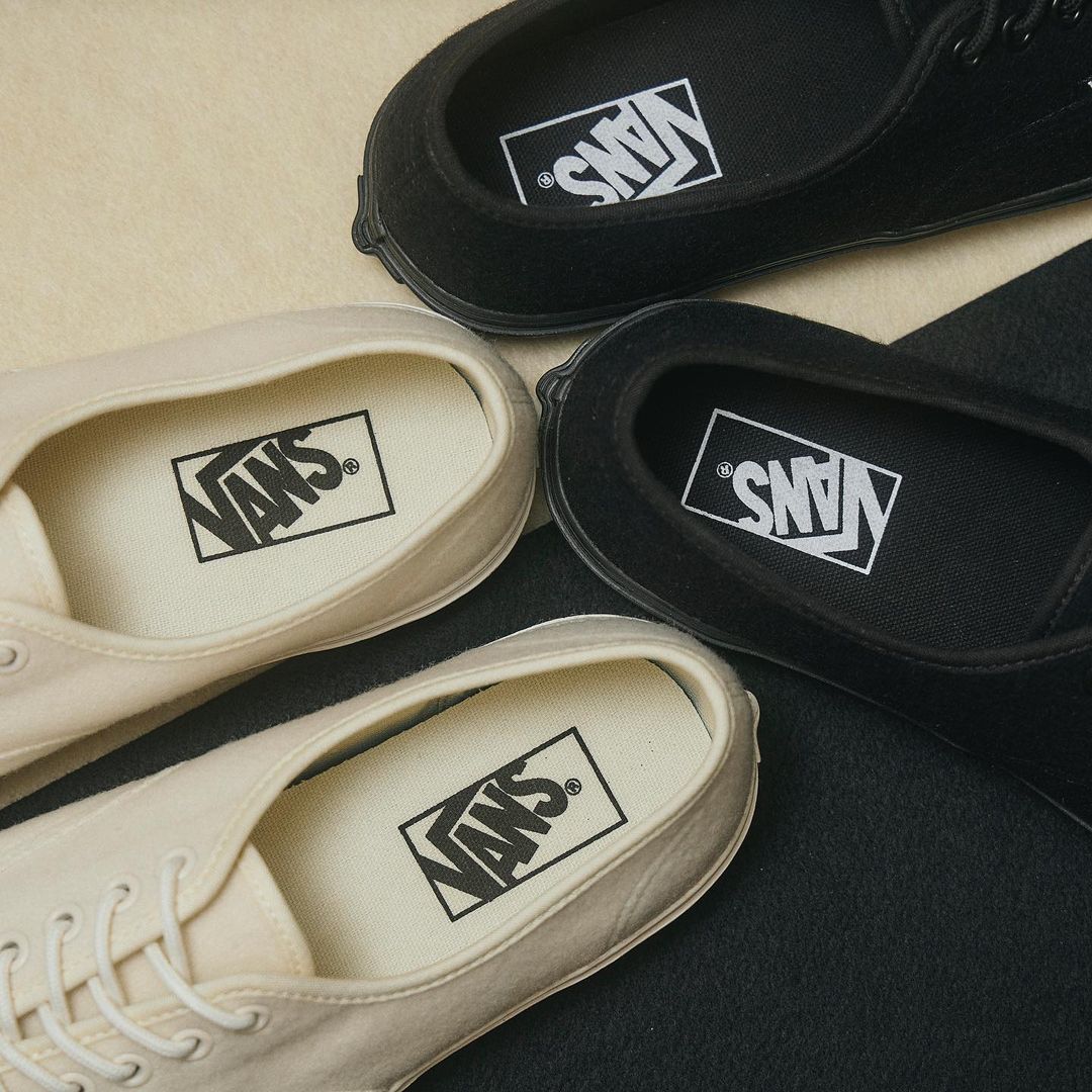 【国内 10/14 発売】アッパーに柔らかなフェルト素材を使ったVANS “AUTHENTIC FELT” White/Black (バンズ オーセンティック フェルト ホワイト/ブラック)