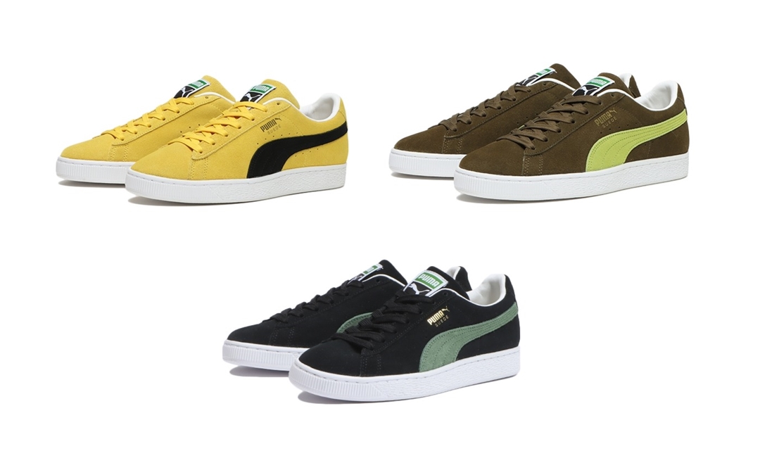 PUMA SUEDE CLASSIC XXI “SUN RAY YELLOW/DEEP OLIVEPUMA BLACK/” (プーマ スエード クラシック) [374915-57/374915-58/374915-60]