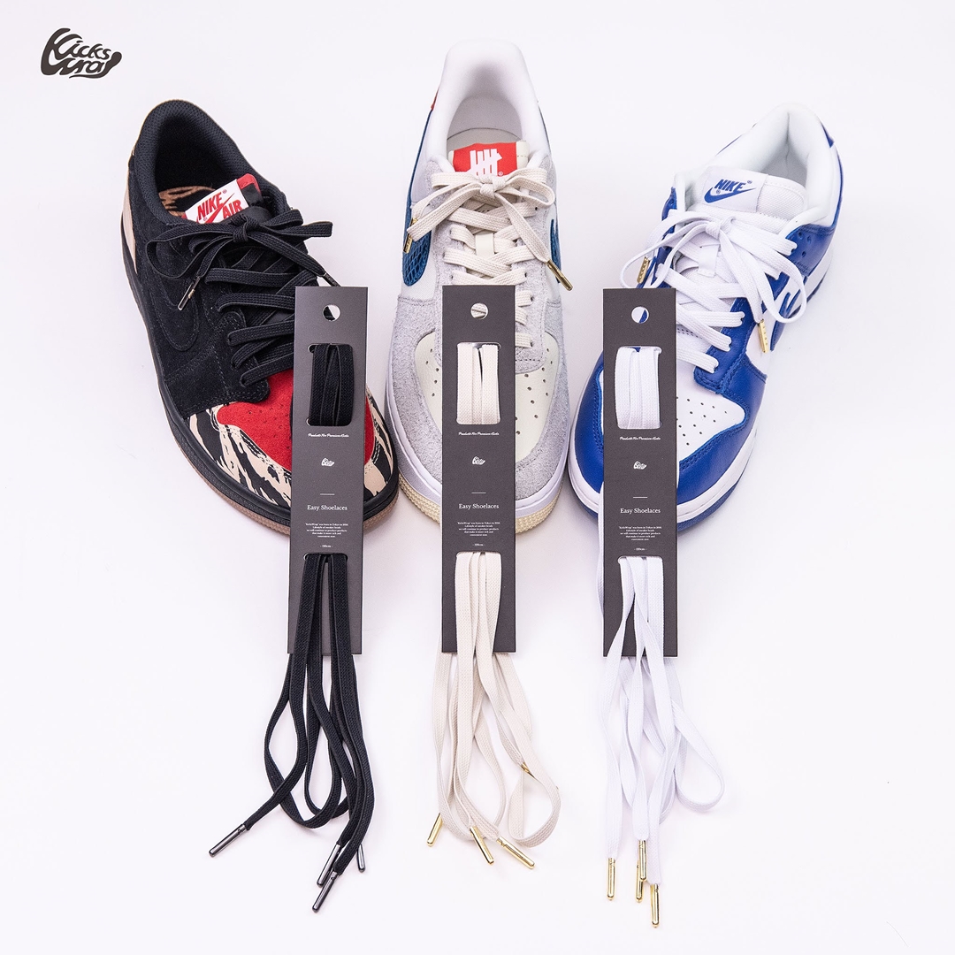 脱ぎ履きし易いゴム製シューレース「KicksWrap Easy Shoelaces」に待望のローカット仕様/120cmが10/20 20:00~発売 (キックスラップ)