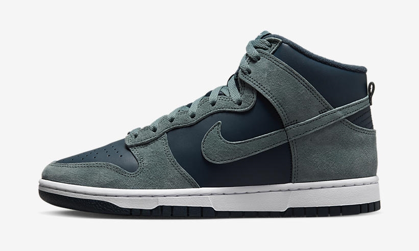 【国内 12/7 発売】ナイキ ダンク ハイ “ミネラルグリーン/アーモリーネイビー” (NIKE DUNK HIGH “Mineral Slate/Armory Navy”) [DQ7679-400]