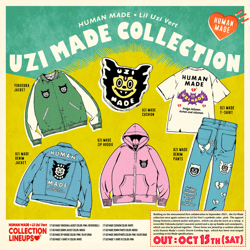 【10/15 発売】HUMAN MADE x Lil Uzi Vert “UZI MADE” コレクション (ヒューマンメイド リル・ウージー・ヴァート)