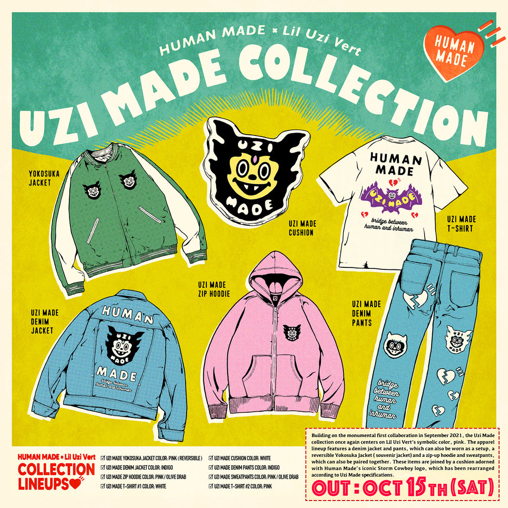 10/15 発売】HUMAN MADE x Lil Uzi Vert “UZI MADE” コレクション ...