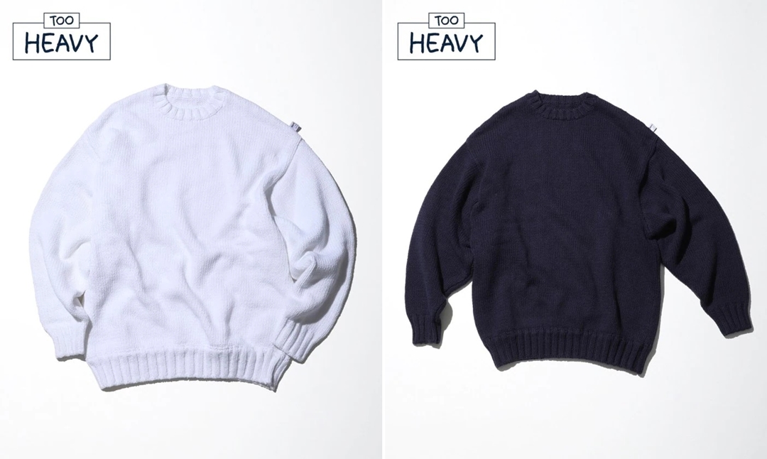 「NAUTICA/ノーティカ」から3本の太番手の糸を高密度に編みて立てたコットンセーター “Cotton Sweater 2.0 TOO HEAVY”が発売