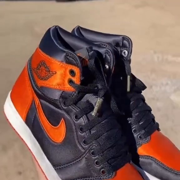 【サンプル】ナイキ エア ジョーダン 1 “サテン シャッタード バックボード” ブラック (NIKE AIR JORDAN 1 ”Satin Shattered Backboard” Black)