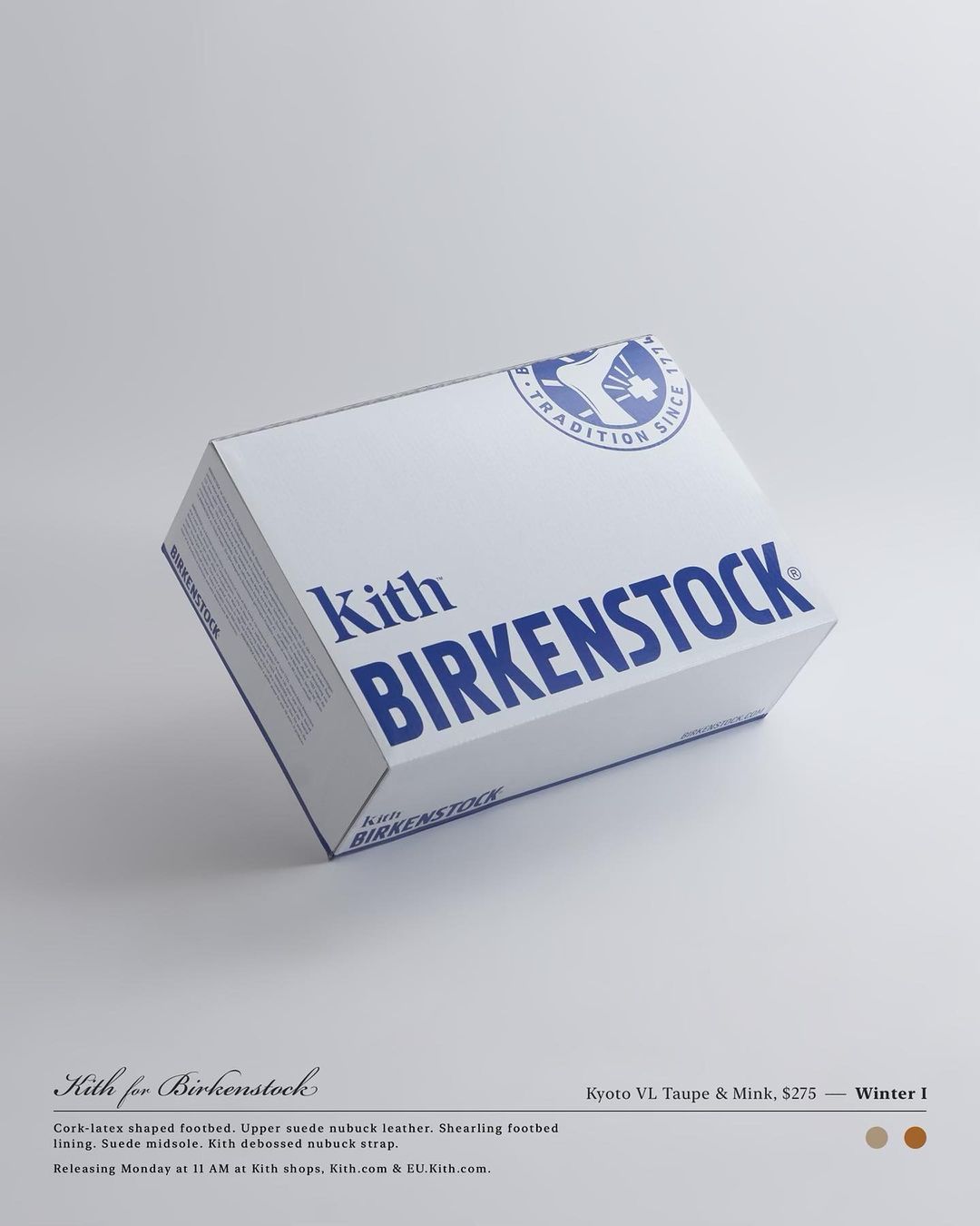 【Kith Winter for Birkenstock】KITH MONDAY PROGRAM 2022年 10/24 発売 (キス ビルケンシュトック)