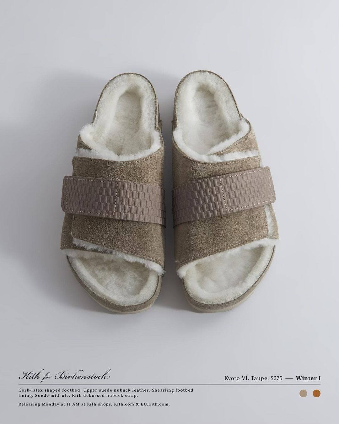 【Kith Winter for Birkenstock】KITH MONDAY PROGRAM 2022年 10/24 発売 (キス ビルケンシュトック)