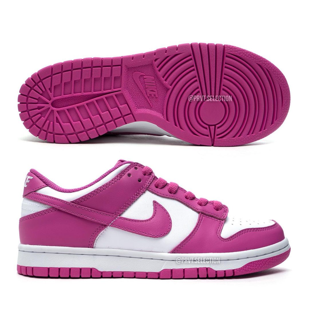 海外 3/16 発売予定！ナイキ GS ダンク ロー “ホワイト/アクティブフーシャ” (NIKE GS DUNK LOW “White/Active Fuchsia”) [FJ0704-100]