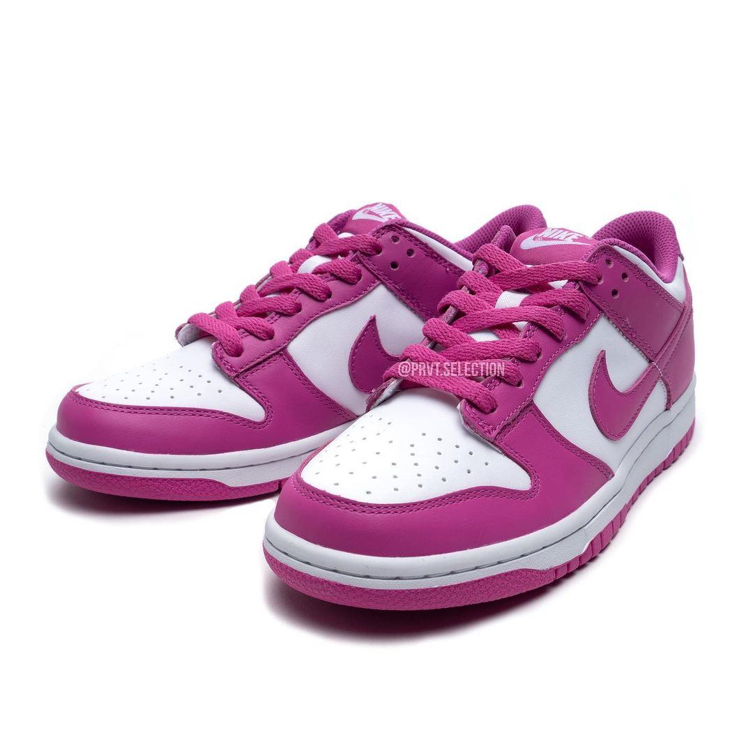 海外 3/16 発売予定！ナイキ GS ダンク ロー “ホワイト/アクティブフーシャ” (NIKE GS DUNK LOW “White/Active Fuchsia”) [FJ0704-100]