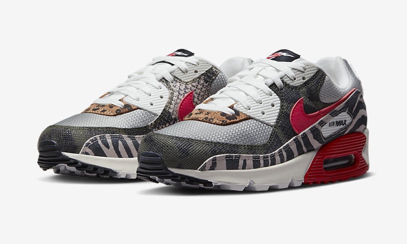 2022年 発売予定！ナイキ エア マックス 90 “アニマル/グレー/レッド” (NIKE AIR MAX 90 “Animal/Grey/Red”) [DZ4839-001]