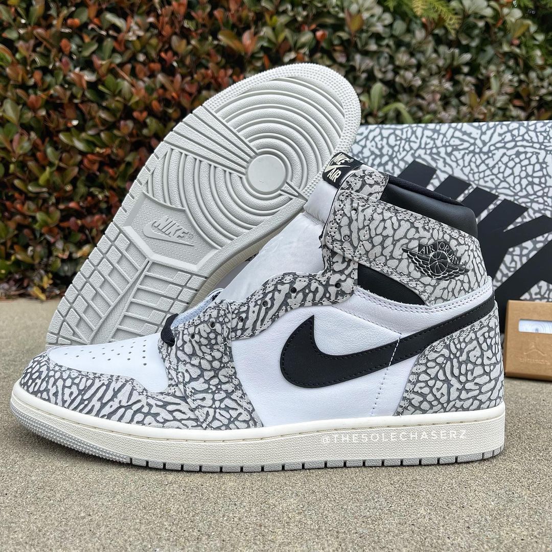 【国内 3/1 発売】ナイキ エア ジョーダン 1 ハイ OG “エレファント/ホワイト/ブラック” (NIKE AIR JORDAN 1 HIGH OG “Elephant/White/Black”) [DZ5485-052]