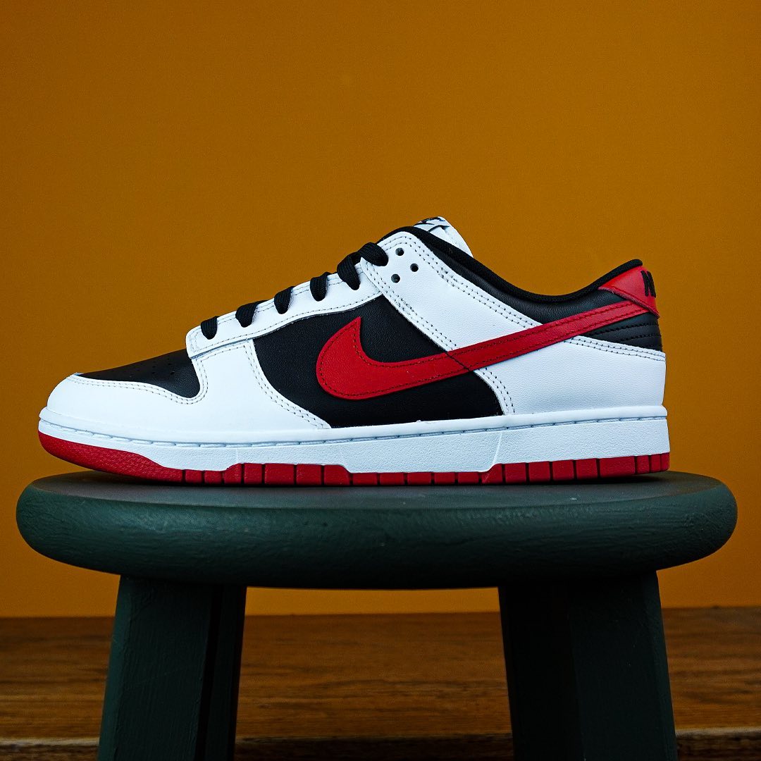 2023年 10月 発売予定！ナイキ ダンク ロー “ホワイト/ブラック/レッド” (NIKE DUNK LOW “White/Black/Red”) [FD9762-061]