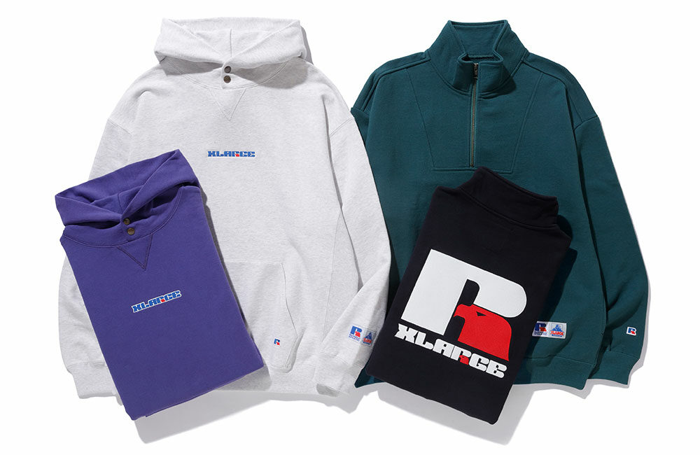 XLARGE × RUSSELL ATHLETIC コラボレーションが11/19 発売 ​(エクストララージ ラッセル・アスレチック)