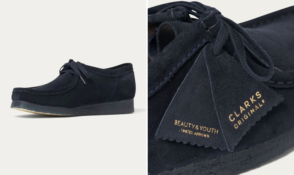 12月上旬発売！BEAUTY&YOUTH × Clarks 別注 WALLABEE “NAVY