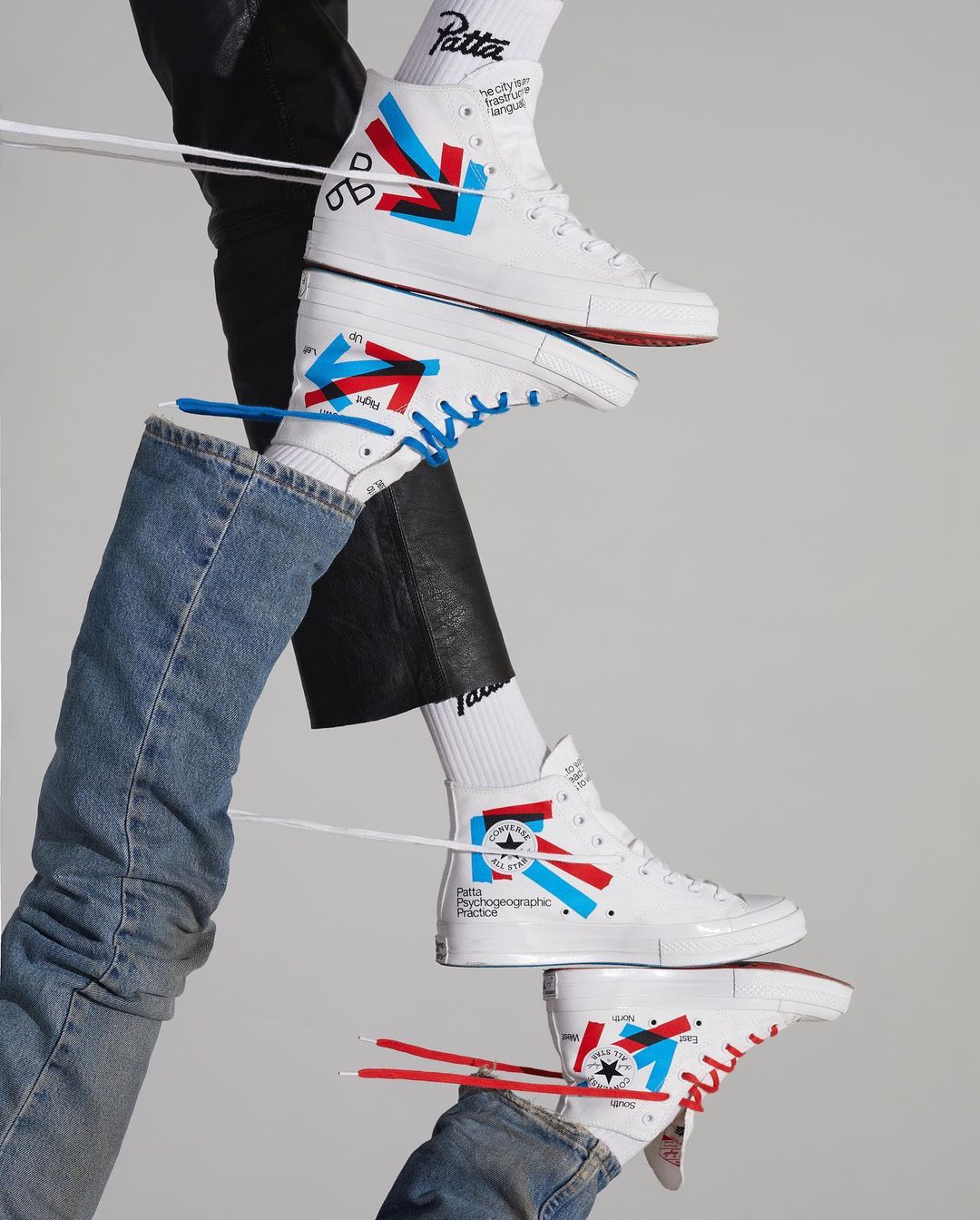 海外 11/10 発売！Patta x Experimental Jetset CONVERSE Chuck 70 “White/Fiery Red/Diva Blue” (パタ コンバース チャック 70)