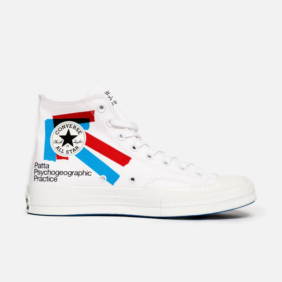 海外 11/10 発売！Patta x Experimental Jetset CONVERSE Chuck 70 “White/Fiery Red/Diva Blue” (パタ コンバース チャック 70)