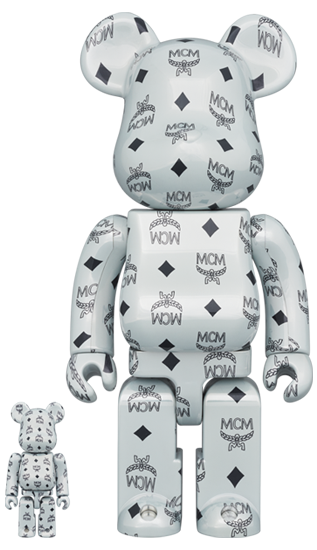 【12月中旬発売】MCM × BE@RBRICK WHITE CHROME Ver. 100% & 400% (エムシーエム ベアブリック ホワイトクローム)