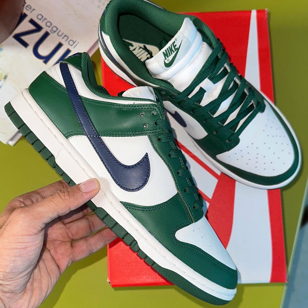 【国内 4/20 発売】ナイキ ウィメンズ ダンク ロー レトロ “ゴージグリーン/ミッドナイトネイビー” (NIKE WMNS DUNK LOW RETRO “Gorge Green/Midnight Navy”) [DD1503-300]