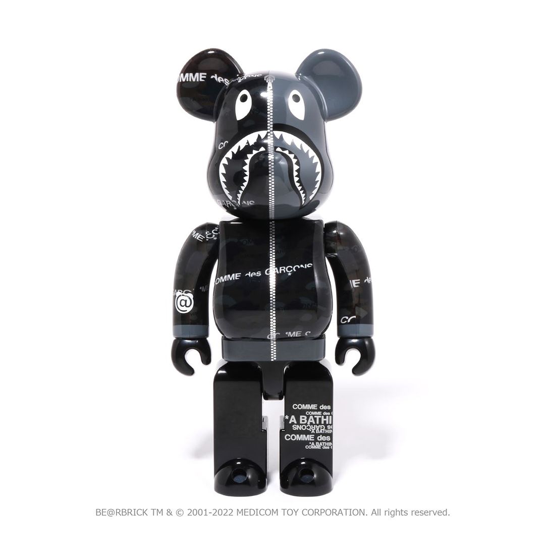 12/3 発売！BE@RBRICK × A BATHING APE CDG CAMO SHARK 100% & 400 ...