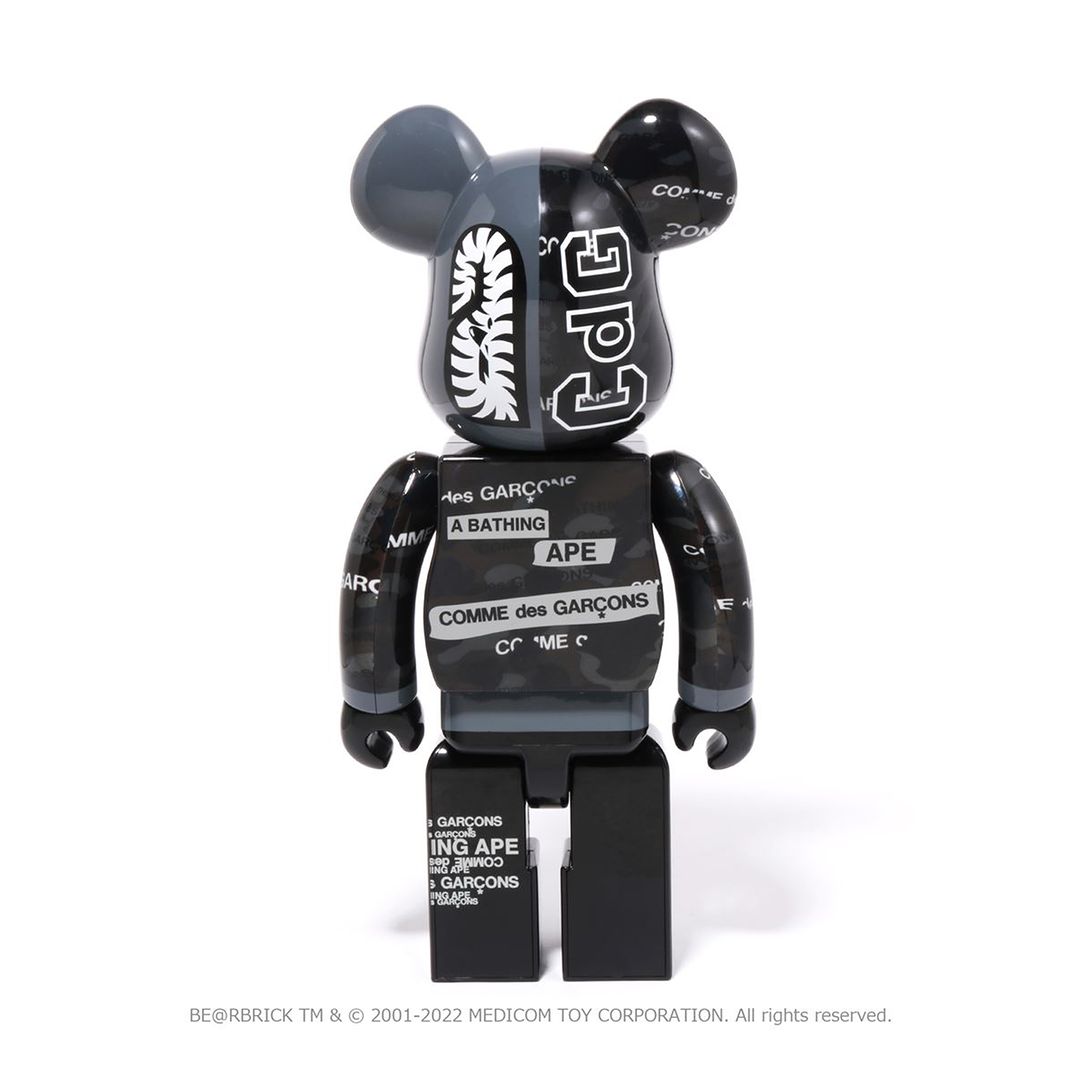 12/3 発売！BE@RBRICK × A BATHING APE CDG CAMO SHARK 100% & 400% “COMME des GARÇONS Osaka Exclusive” (ベアブリック ア ベイシング エイプ)