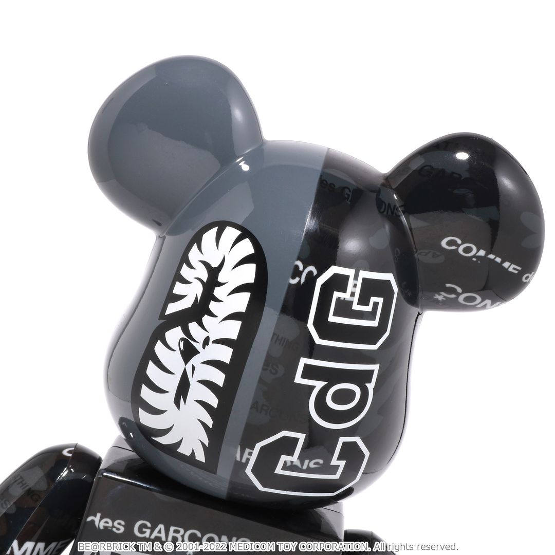 12/3 発売！BE@RBRICK × A BATHING APE CDG CAMO SHARK 100% & 400% “COMME des GARÇONS Osaka Exclusive” (ベアブリック ア ベイシング エイプ)