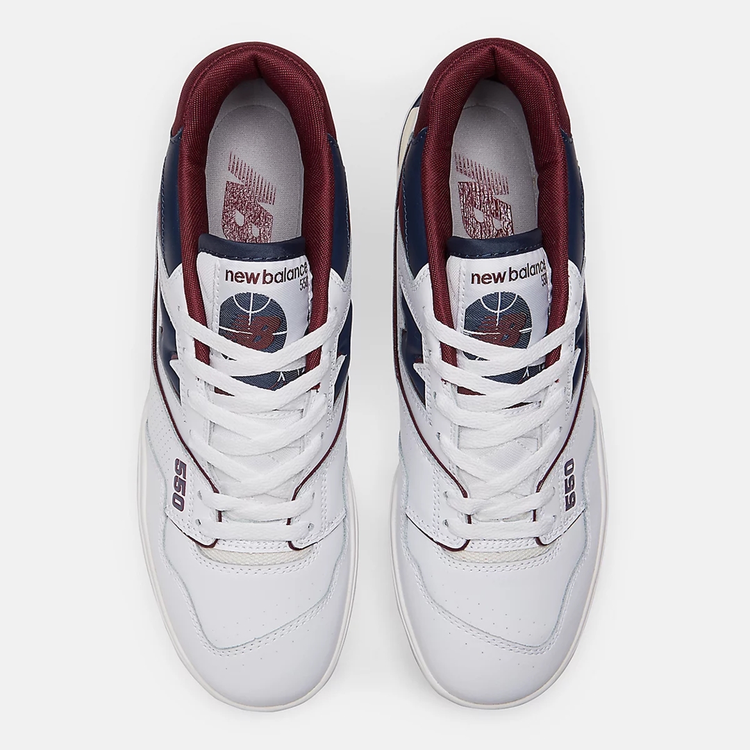 海外発売！New Balance BB550 NCD “White/Burgundy” (ニューバランス)