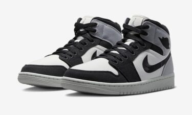 2022年 発売予定！ナイキ エア ジョーダン 1 ミッド ”キャンバス/ホワイト/ブラック/パープル” (NIKE AIR JORDAN 1 MID “Canvas/White/Black/Purple”) [DV0427-100]