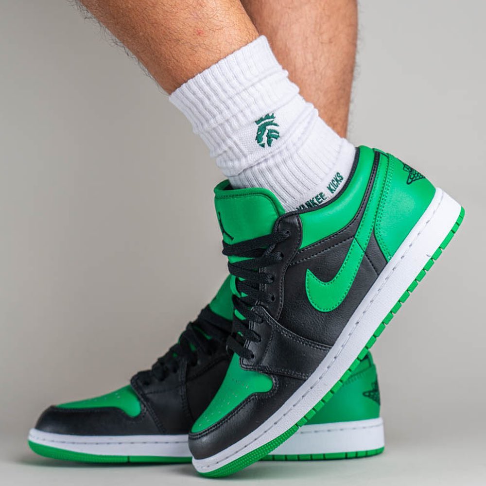 【国内 4/15 発売】ナイキ エア ジョーダン 1 ロー “パイングリーン/ブラック” (NIKE AIR JORDAN 1 LOW “Pine Green/Black”) [553558-065]