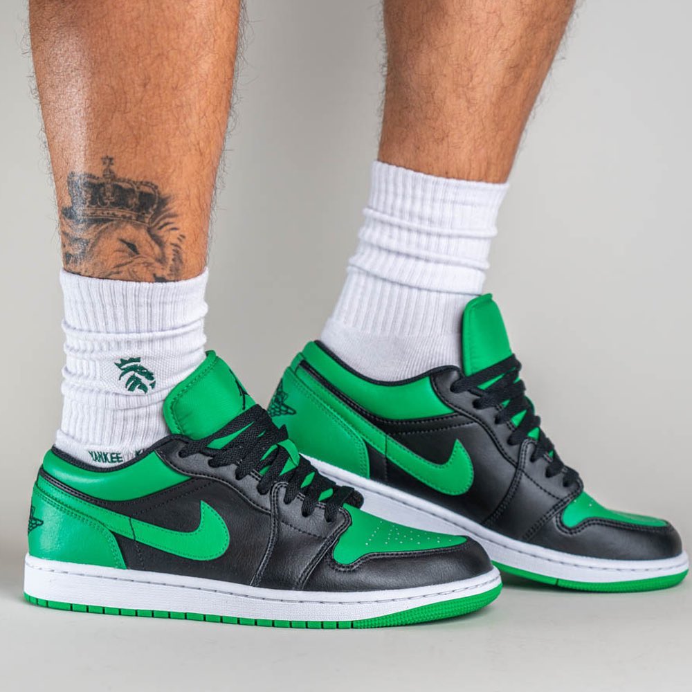 【国内 4/15 発売】ナイキ エア ジョーダン 1 ロー “パイングリーン/ブラック” (NIKE AIR JORDAN 1 LOW “Pine Green/Black”) [553558-065]