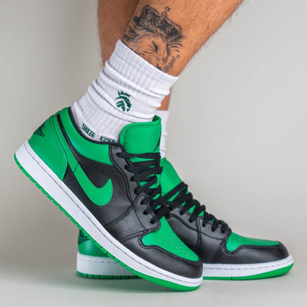 【国内 4/15 発売】ナイキ エア ジョーダン 1 ロー “パイングリーン/ブラック” (NIKE AIR JORDAN 1 LOW “Pine Green/Black”) [553558-065]