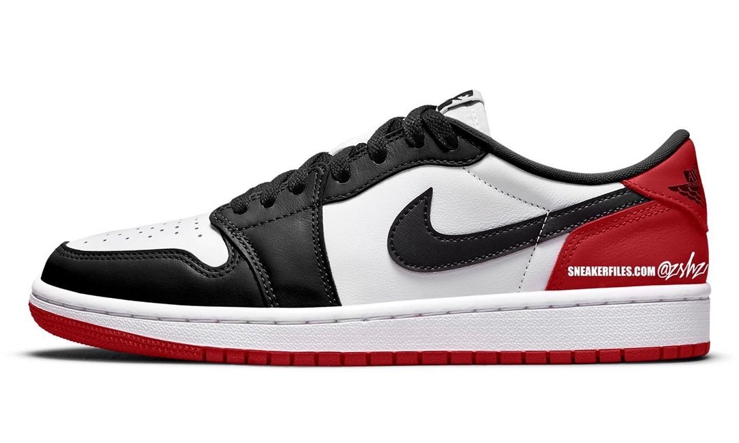 【国内 7/28 発売予定】ナイキ エア ジョーダン 1 ロー OG “ブラックトゥ” (NIKE AIR JORDAN 1 LOW OG “Black Toe/White/Black/Red”) [CZ0790-106]