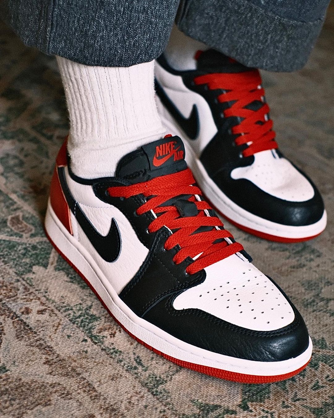 【国内 7/28 発売予定】ナイキ エア ジョーダン 1 ロー OG “ブラックトゥ” (NIKE AIR JORDAN 1 LOW OG “Black Toe/White/Black/Red”) [CZ0790-106]