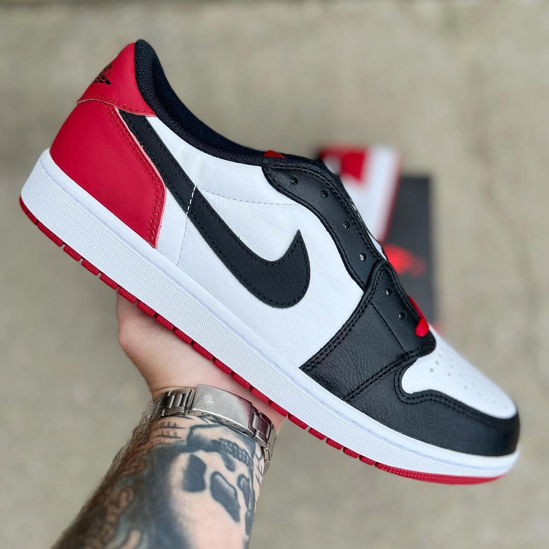 【国内 7/28 発売予定】ナイキ エア ジョーダン 1 ロー OG “ブラックトゥ” (NIKE AIR JORDAN 1 LOW OG “Black Toe/White/Black/Red”) [CZ0790-106]