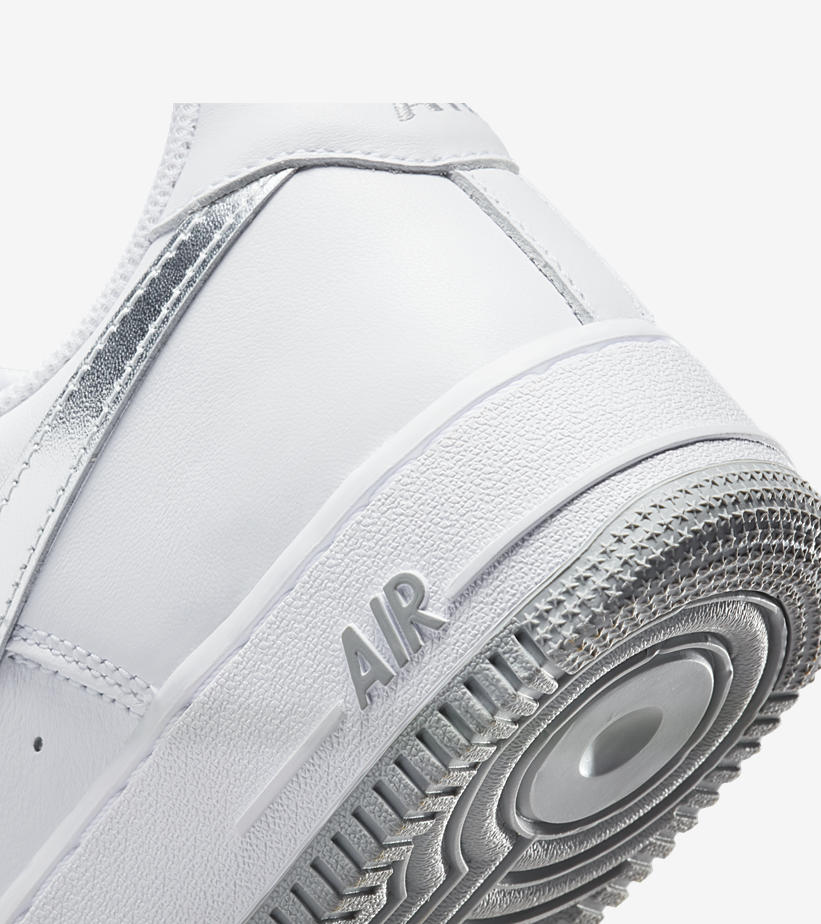 【国内 12/3 発売予定】ナイキ エア フォース 1 ロー “カラー オブ ザ マンス/ホワイト/メタリックシルバー” (NIKE AIR FORCE 1 LOW “Color of the Month/White/Metallic Silver”) [DZ6755-100]